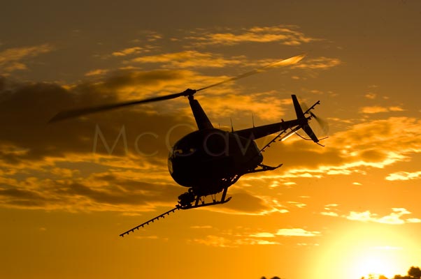 CS4 - Helicopter at sunset